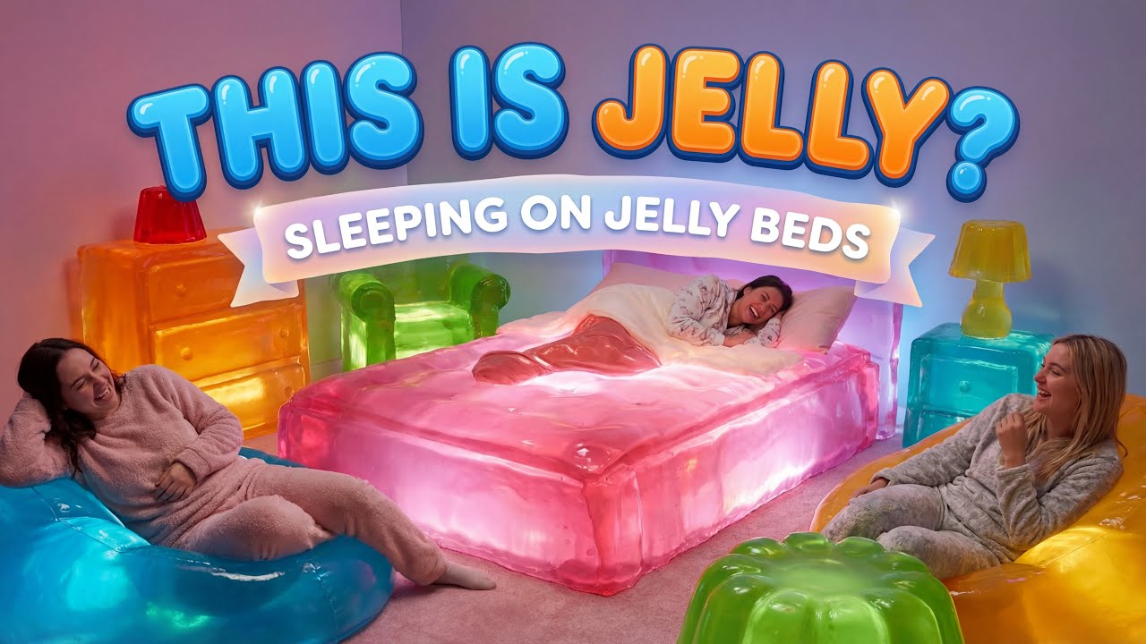 I Slept in a Jelly World | Jelly Bed, Jelly Sofa and Dream Reality in 4K Ultra HD