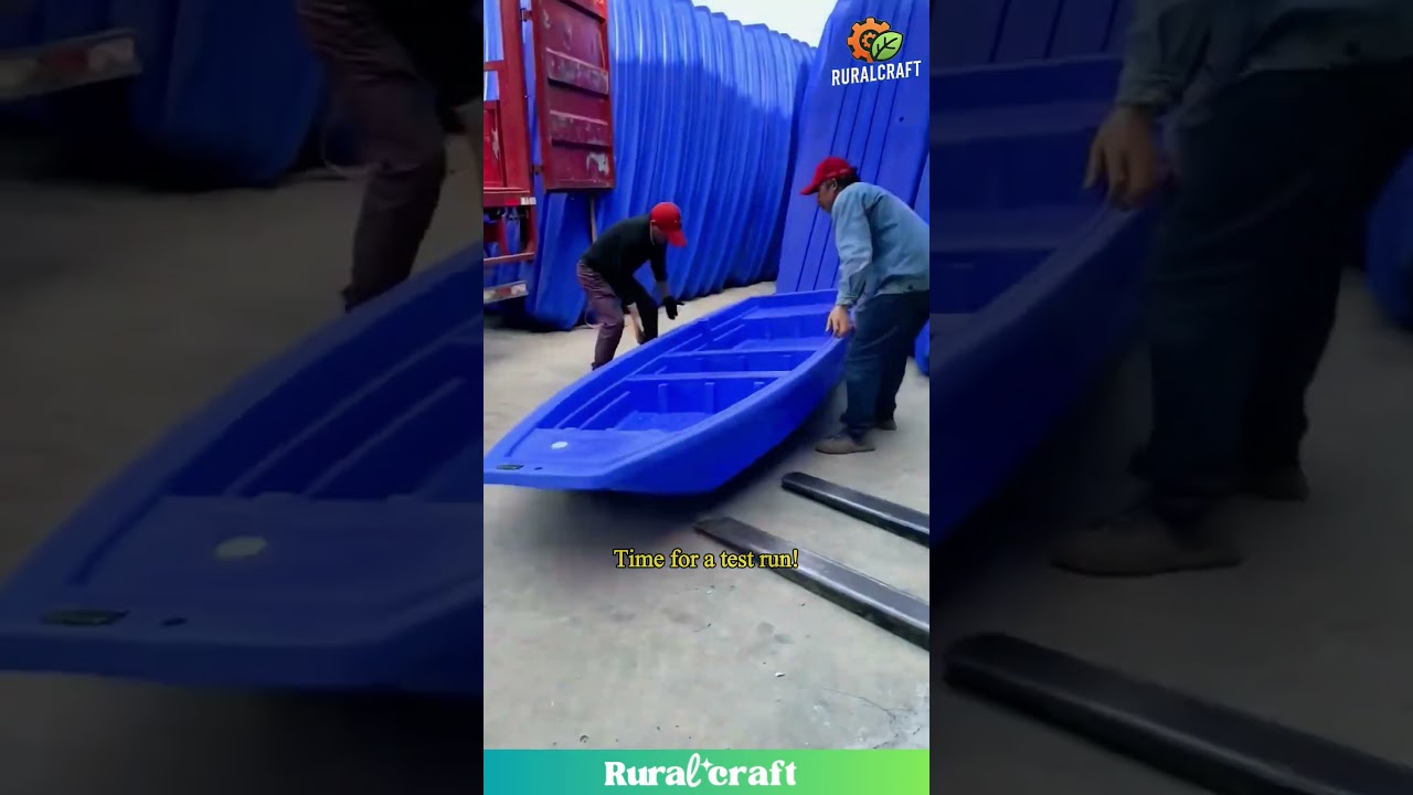 They Made a BOAT Out of PLASTIC?! #plastic #boat #manufacturing