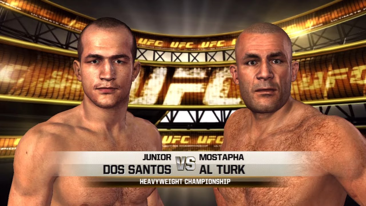 UFC Undisputed 2010 Gameplay Junior Dos Santos vs Mostapha Al Turk
