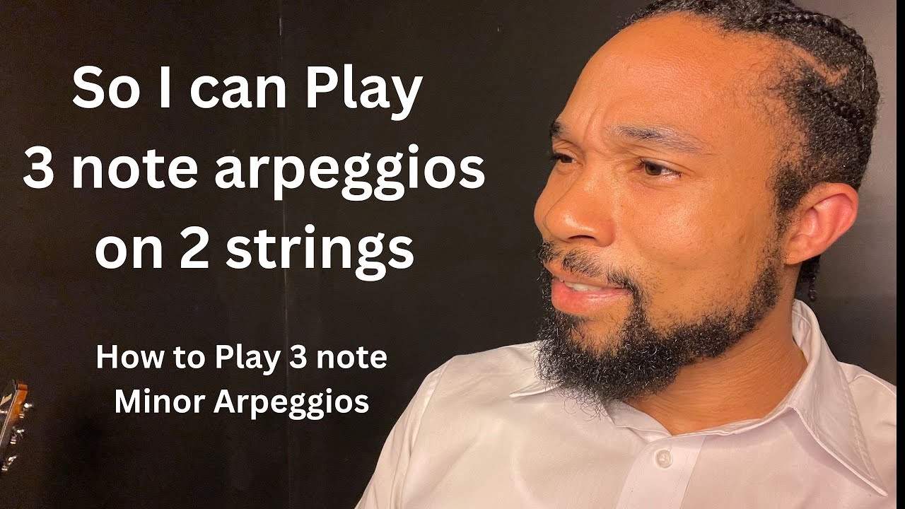 How to Play the Minor Arpeggio on 2 strings
