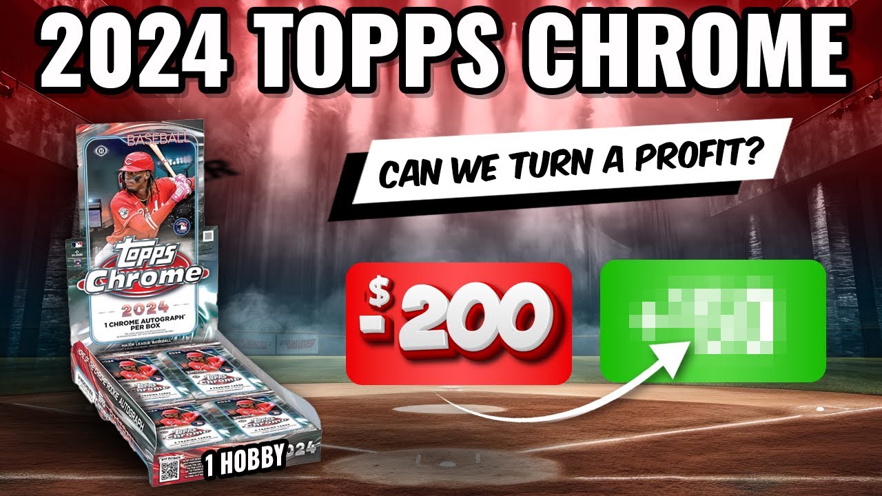 🚨PROFIT CHALLENGE🚨CAN WE FINALLY AVOID A PITCHER AUTO!? 2024 TOPPS CHROME HOBBY BOX