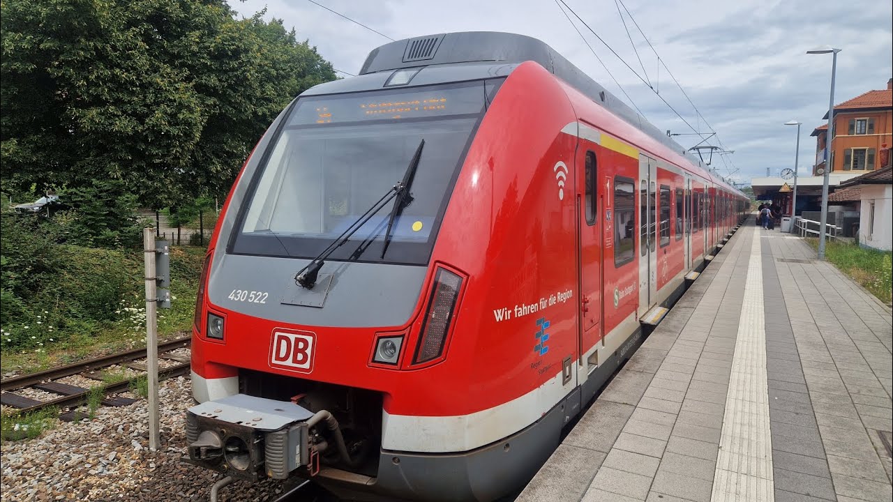 S-Bahn Stuttgart | Mitfahrt in der S4 von Marbach (Neckar) bis Stuttgart Hbf (oben) in der BR 430