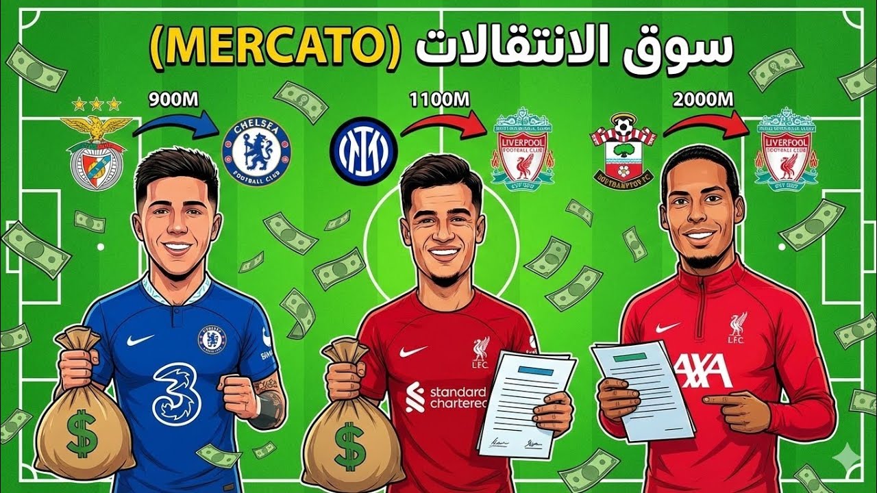 أغلي الأنتقلات في تاريخ الميركاتو (الميركاتو ولع )😱😱🤑