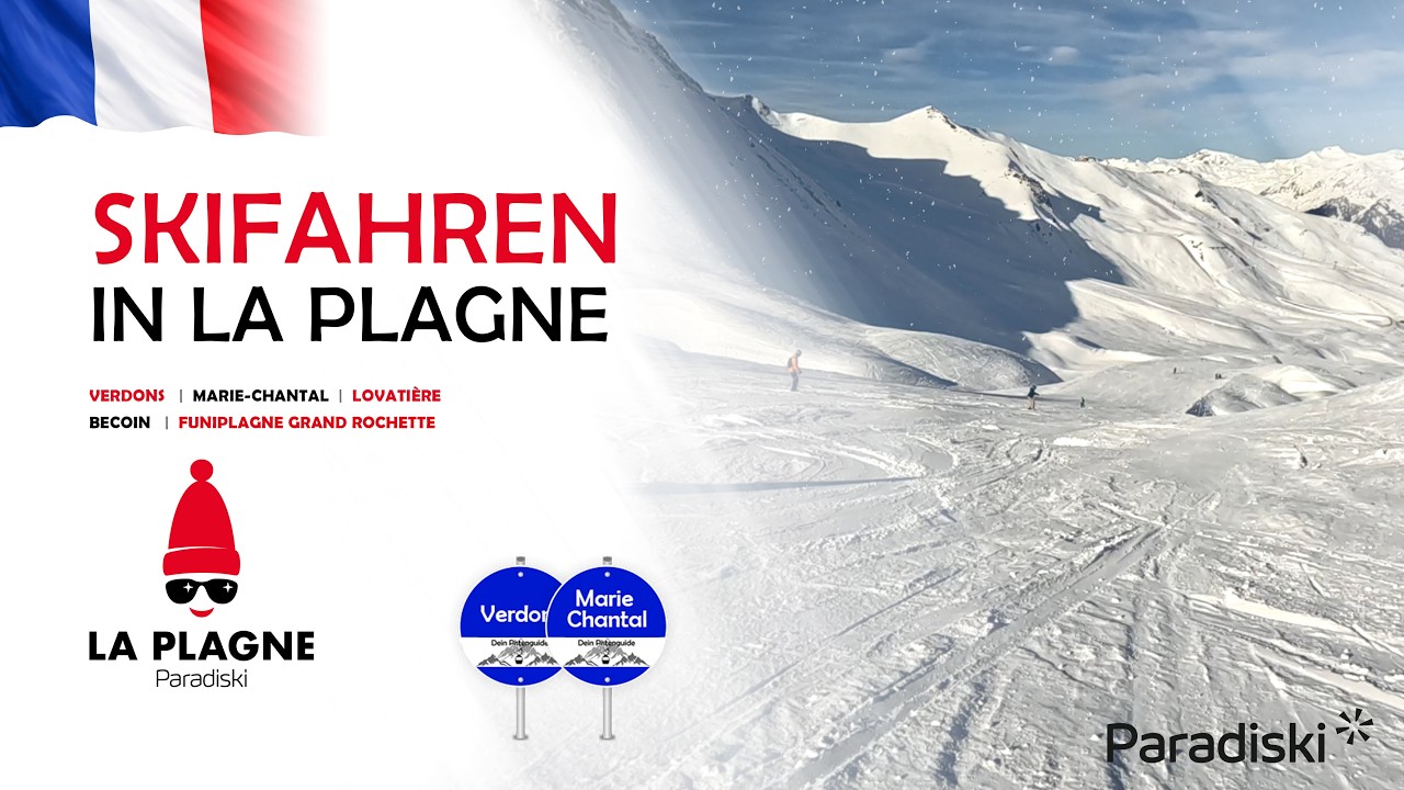 La Plagne (Paradiski) - Piste Verdons / Marie Chantal (blau) - Plagne Centre