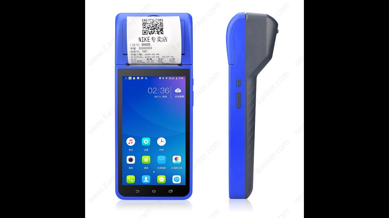 PH-6000 Android 8.1 Mobile POS with 1D/2D Barcode Scanning  GPS