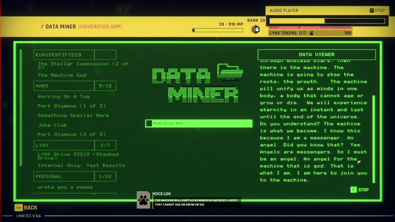 Ghost in the ship Steam Achivement (Read the machine god's message) - Hardspace Shipbreaker