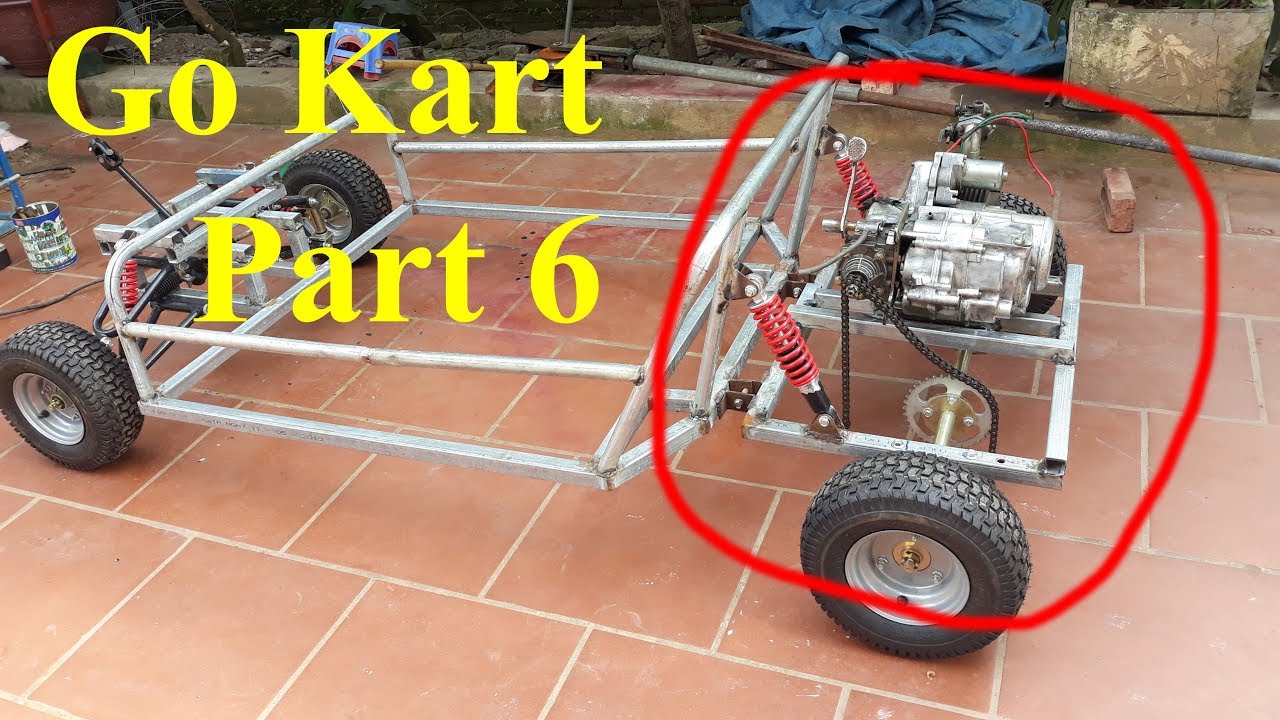 How to make a Go Kart  at home - Part 6 - Engine mounting