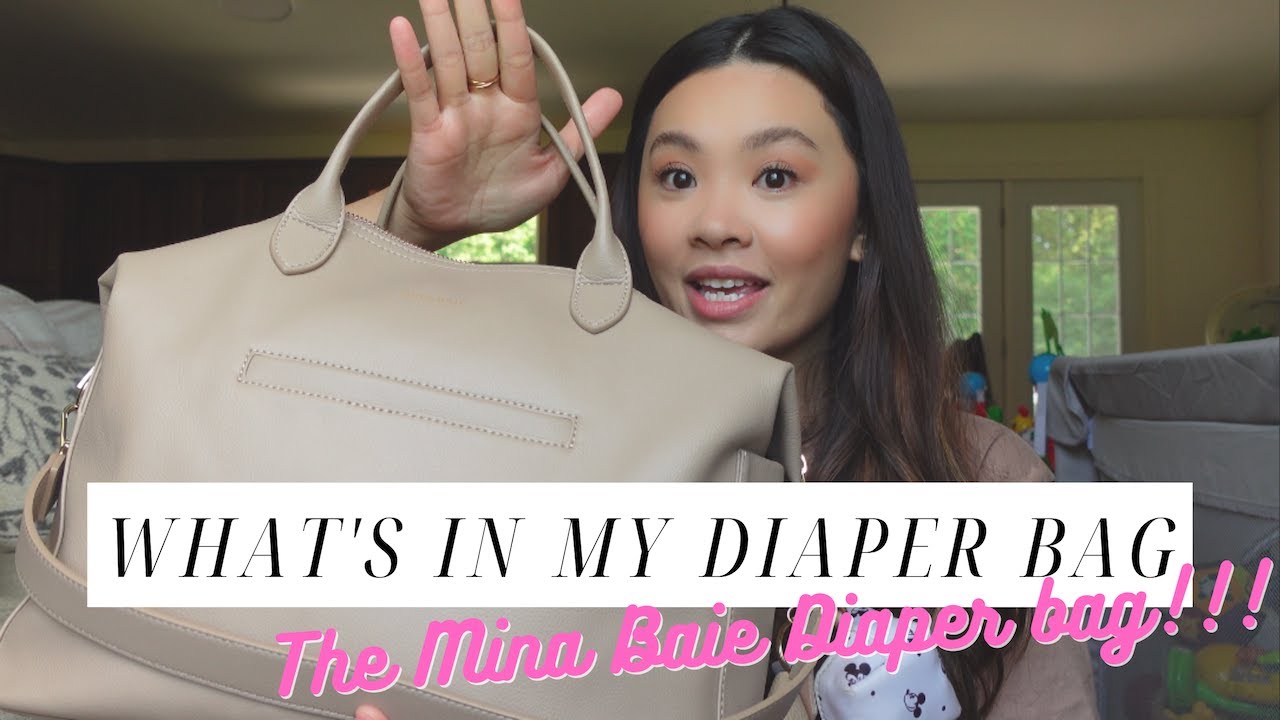 WHAT'S IN MY DIAPER BAG | Reviewing the Mina Baie Diaper bag | My must-haves for baby 6 months +
