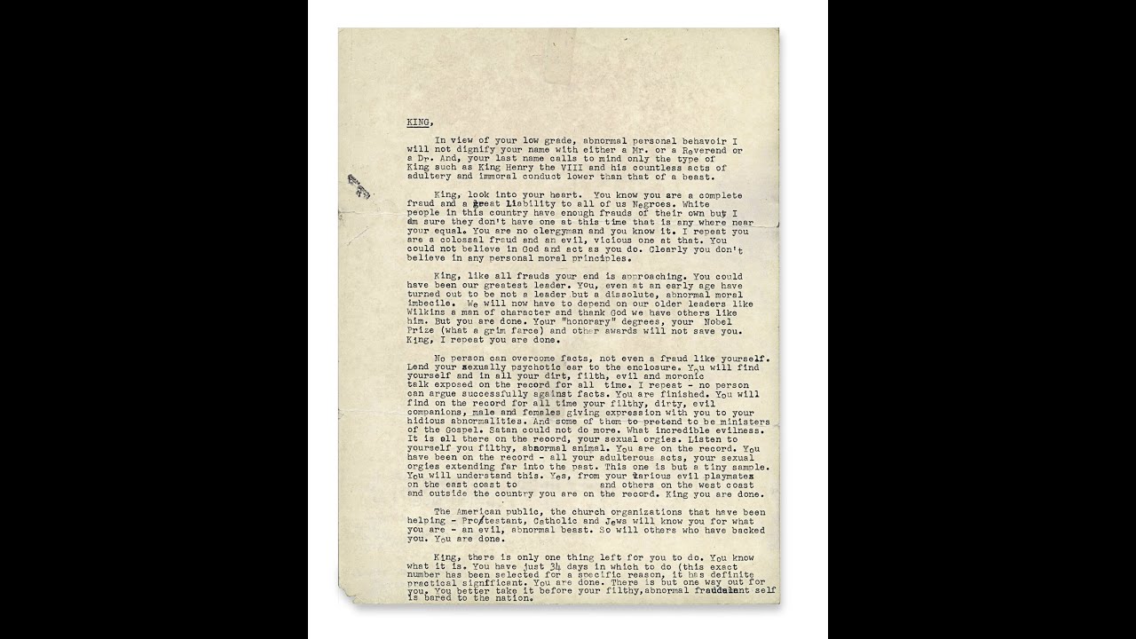 Church Committee Investigates FBI's Letter to MLK - PREVIEW