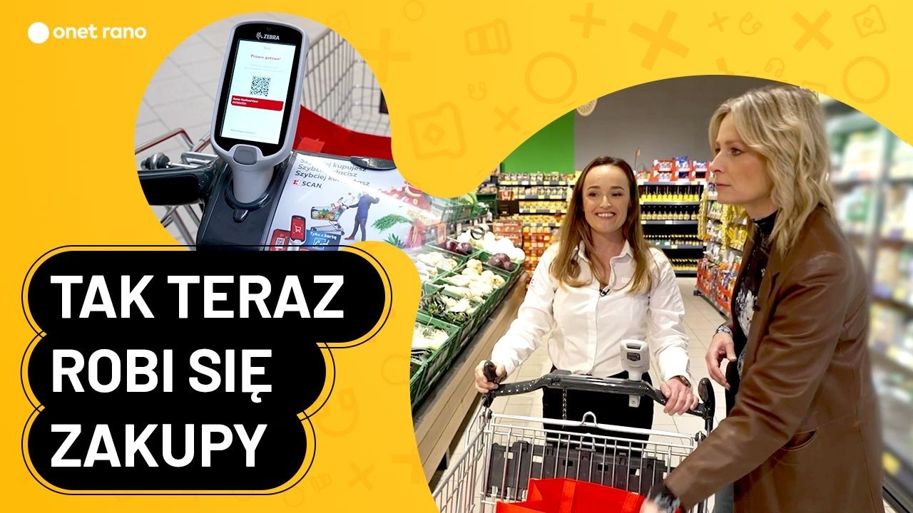 Testujemy K-Scan: zakupy bez kolejki i wykładania na kasie | Onet Rano