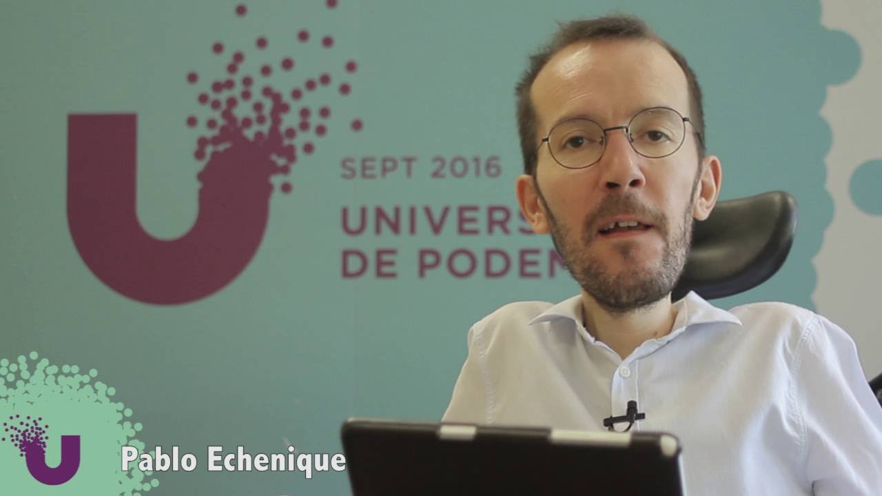 Pablo Echenique en la Universidad de Podemos