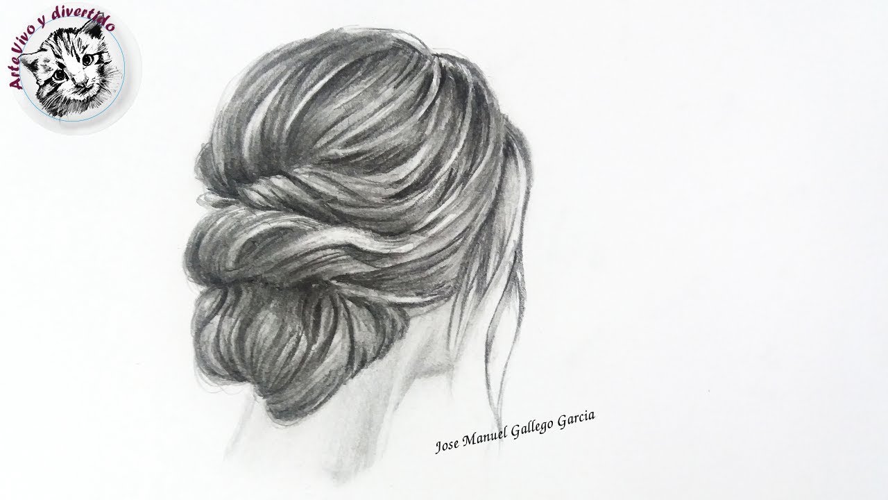 Como Dibujar Cabello Realista de Mujer con Lapiz Tecnicas y Tips de dibujo realista