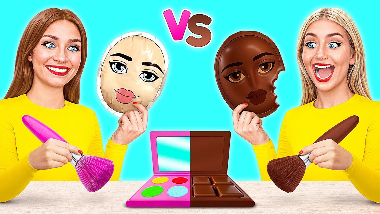 Съедобная Косметика Шоколадный Челлендж | Смешные Cитуации от Choco DO