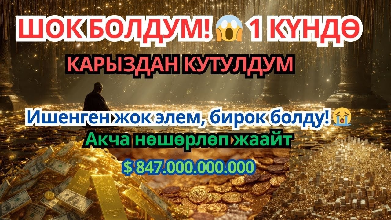 Бул СҮРӨНҮ эч ким айтпайт! Ишенген жок элем 😱 Үйгө береке, чөнтөккө акча чакырган эң күчтүү дуба