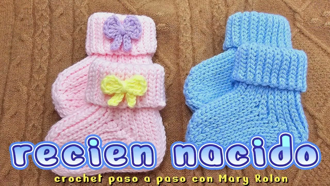 😍 Tutorial facil calcetines tejidos a crochet o ganchillo paso a paso todo en crochet