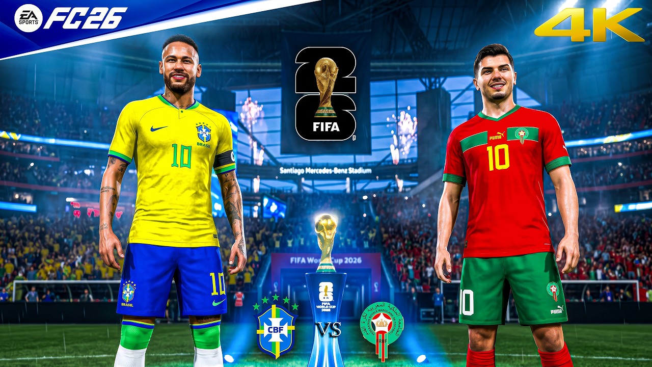FIFA 26 &mdash; Бразилия против Марокко &mdash; Чемпионат мира по футболу 2026: полный матч | Геймплей на ПК ...