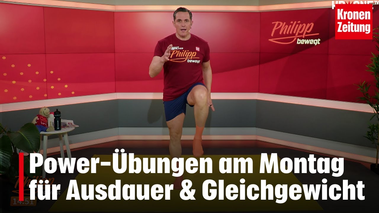 Philipp bewegt am Montag, 24.2.: Übungen für Ausdauer, Gleichgewicht und Kraft