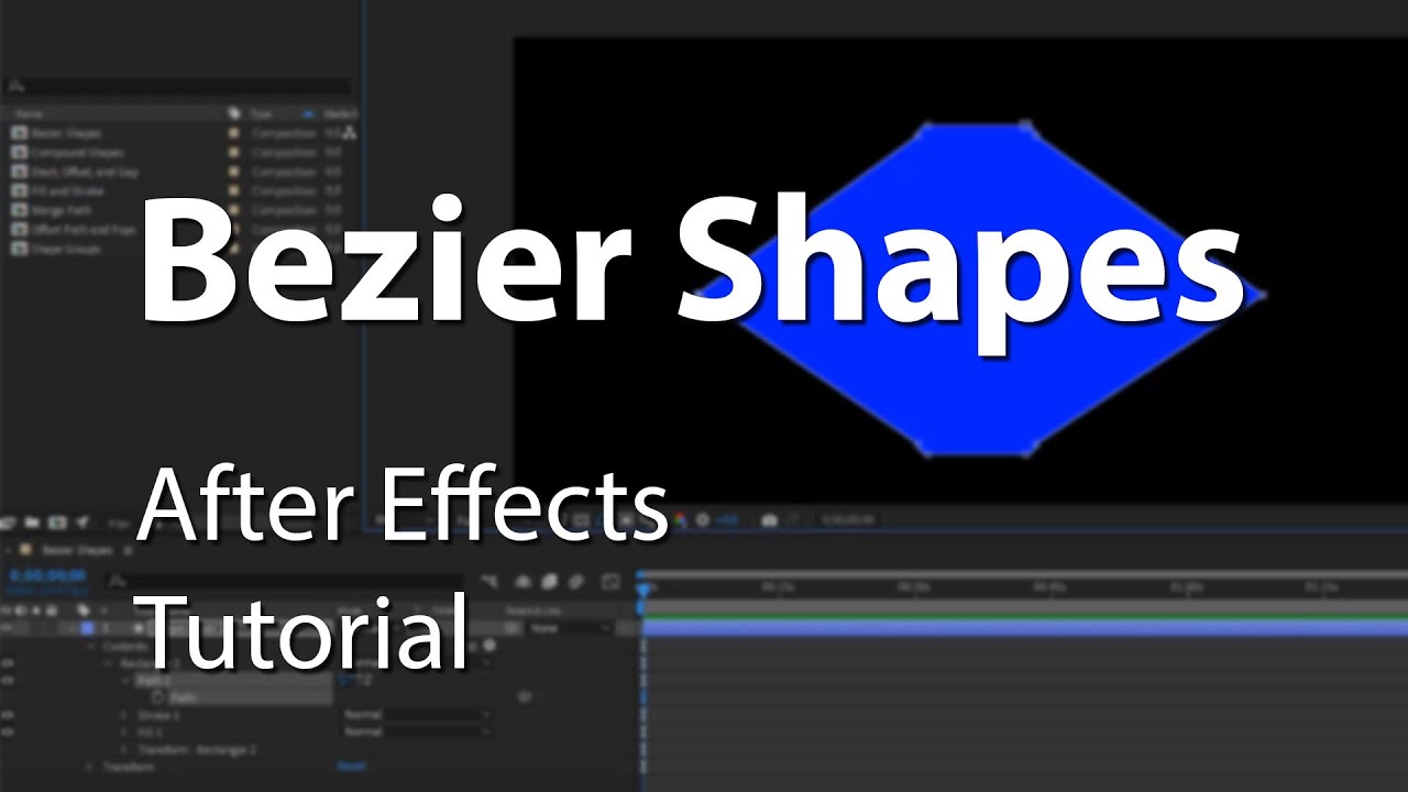 Bezier Shapes, First Vertex, Morphing in After Effects - Explained