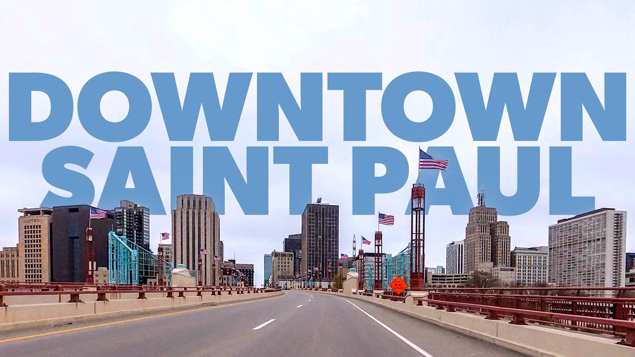 Quiet Morning Drive in Downtown Saint Paul, Minnesota | Calm Street Sounds | Minnesota Travel 4K POV