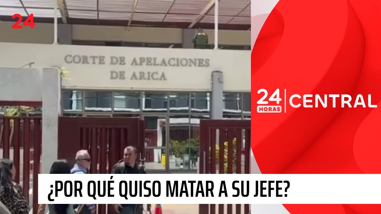¿Por qué quiso matar a su jefe en el tribunal de Arica? | 24 Horas TVN Chile