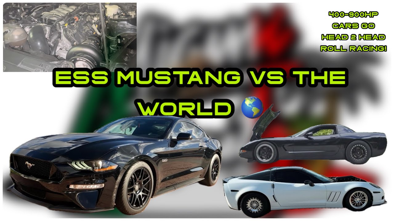 ESS Mustang VS the world! Roll racing | 400-900HP Monsters | Miami Streetz 