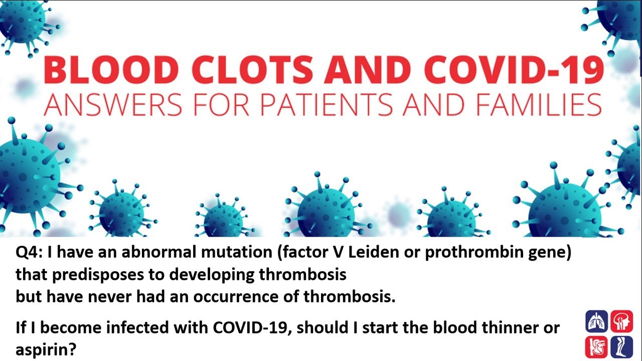 Genetic issues, thrombosis and COVID-19 - what to do.