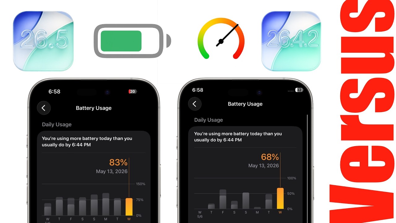 iOS 26.5 против iOS 26.4.2: время автономной работы и производительность (какое обновление лучше)