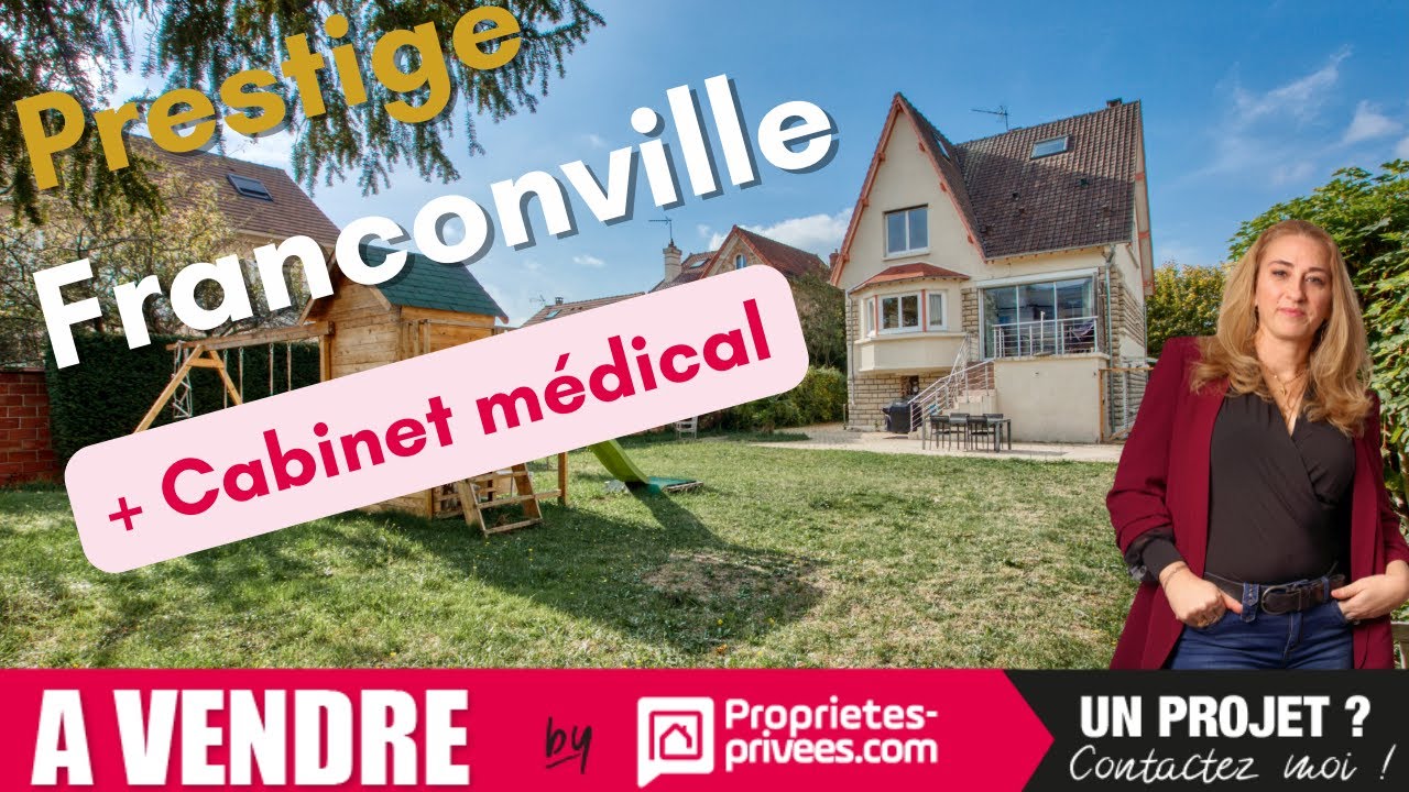 Maison à vendre à Franconville : 5 chambres, grand jardin et local professionnel à 200m de la gare