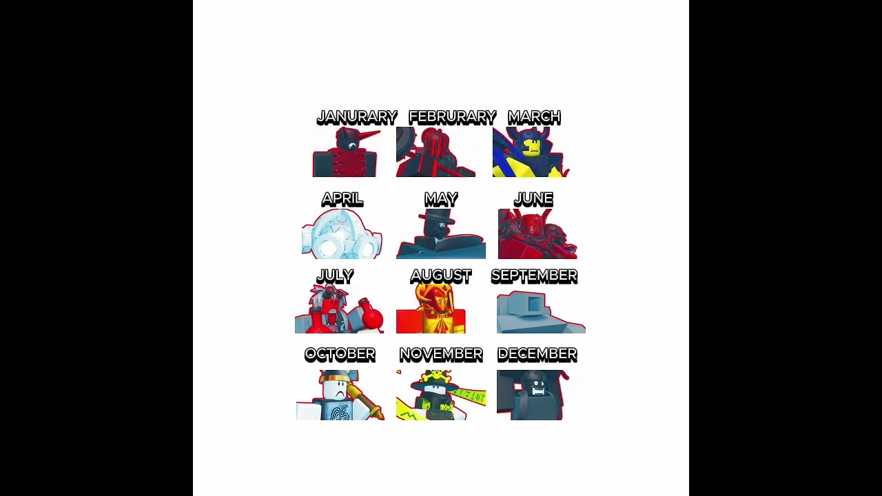 your birth month, your tbb miniboss (the battle bricks) (roblox) #roblox #memes #funny