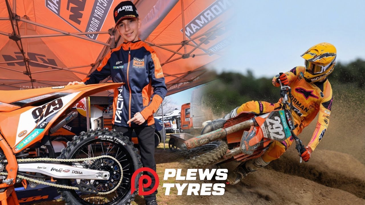 Компания Plews Tyres подписала контракт с заводской командой KTM Norman Racing EMX 125.