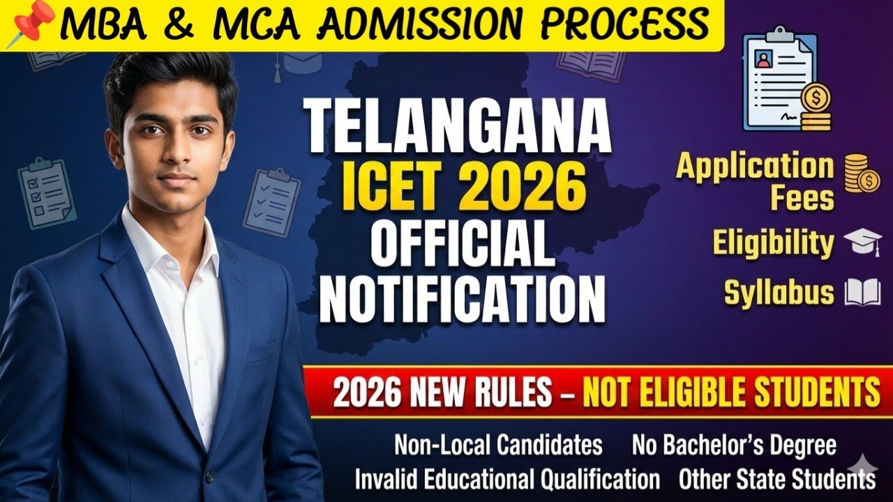 Telangana ICET 2026 Notification/TG ICET 2026 Notification@StudentUpdates247 