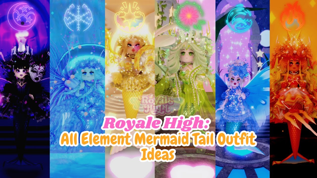 6 Stunning Mermaid Tail Outfit Ideas in Royale High 🌊✨🧜🏻‍♀️ EstherOQ #royalehigh #mermaidtail #fypシ