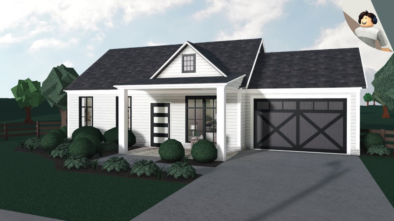 No-Gamepass Farmhouse | Bloxburg Speedbuild | 35K