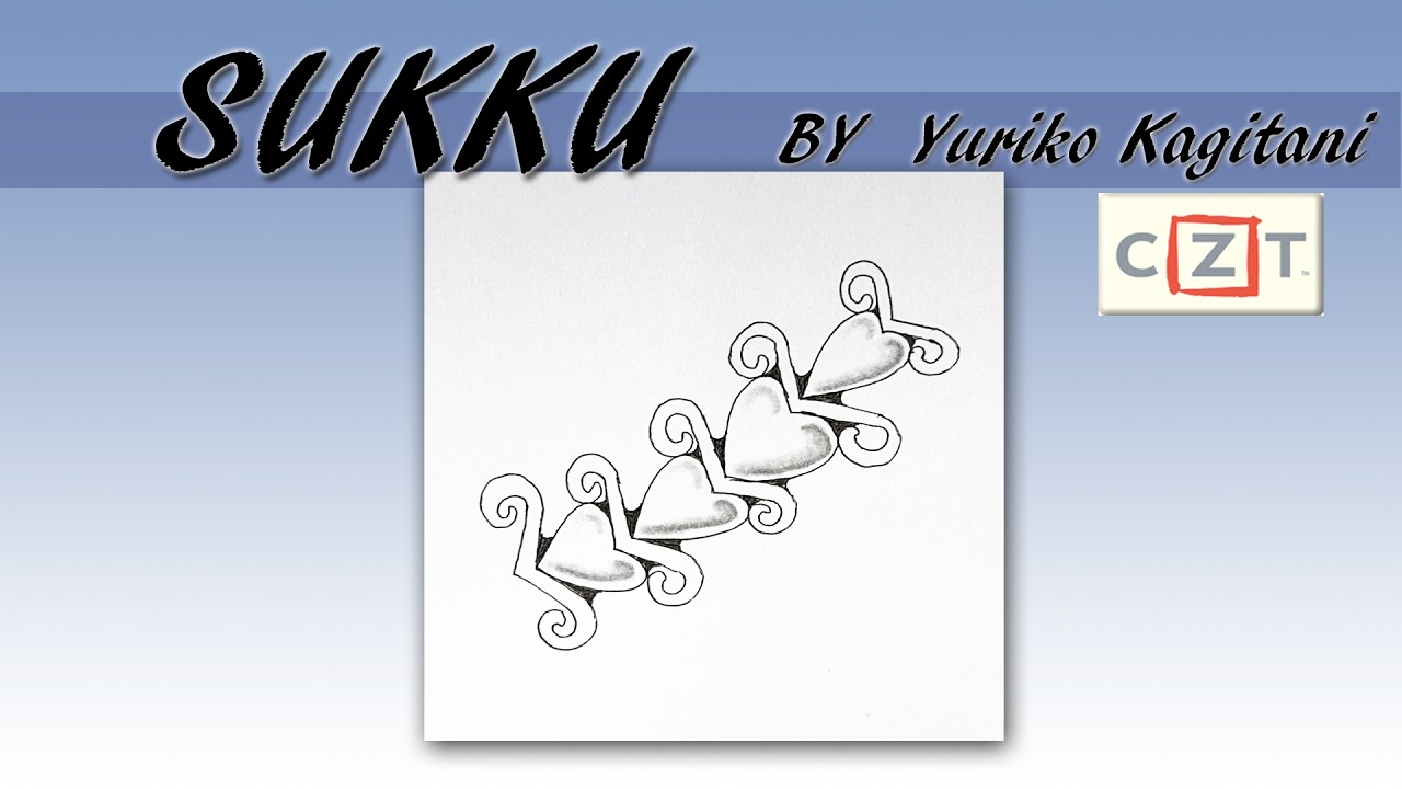 如何畫一般圖樣How to draw the Tangle Pattern SUKKU