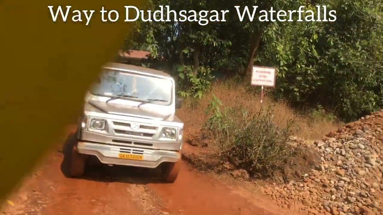 🚙 Epic Journey to Dudhsagar Waterfalls | Car Crossing River & Forest Adventure 🌿