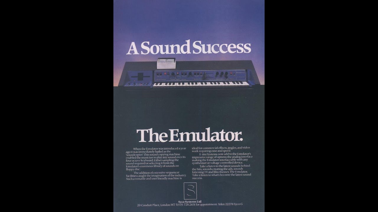 E-mu Emulator I audio demo [c. 1981]