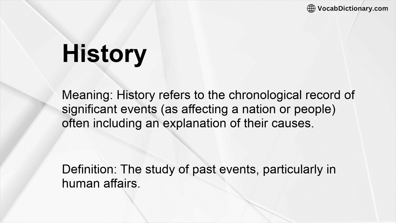 History Meaning