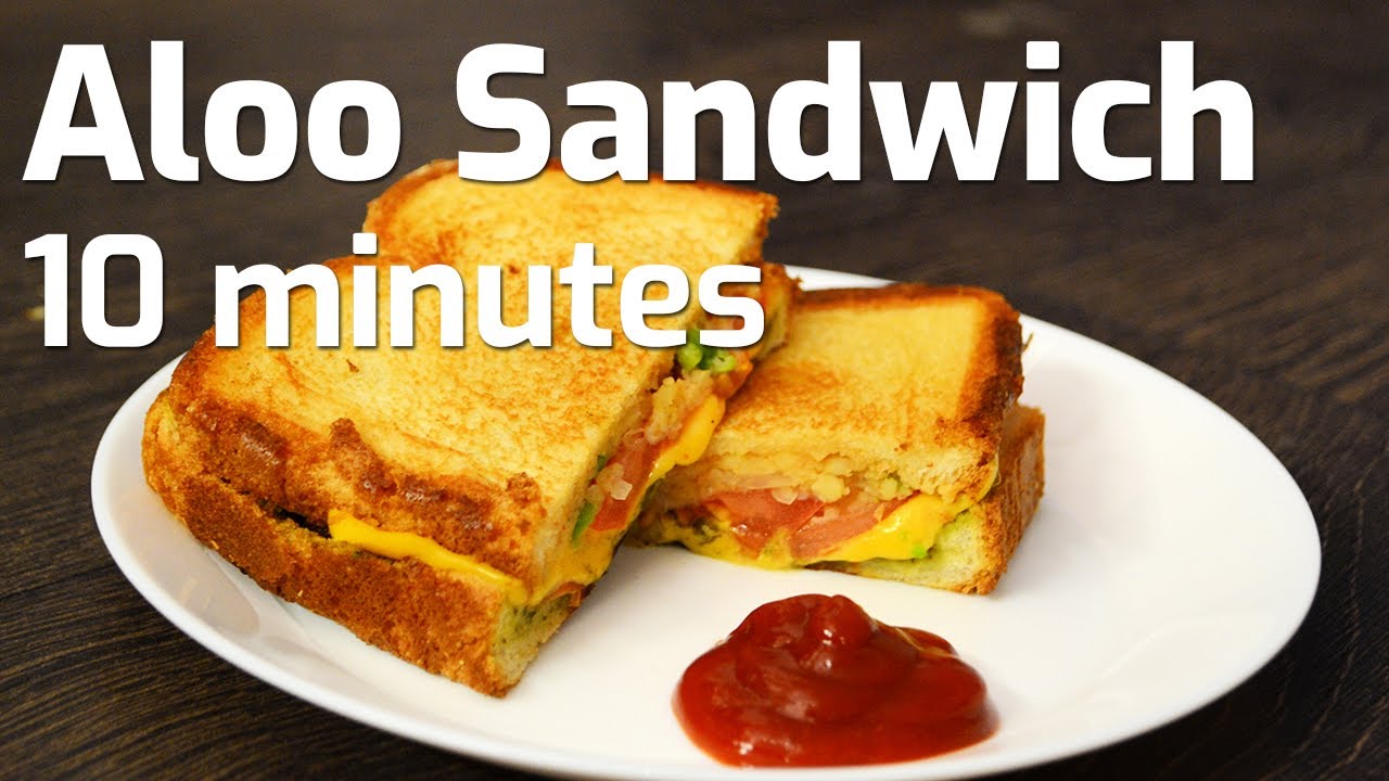 ALOO SANDWICH RECIPE | INDIAN POTATO BREAD SNACK | EASY VEG TOAST RECIPE FOR KIDS | AnmolsKitchen