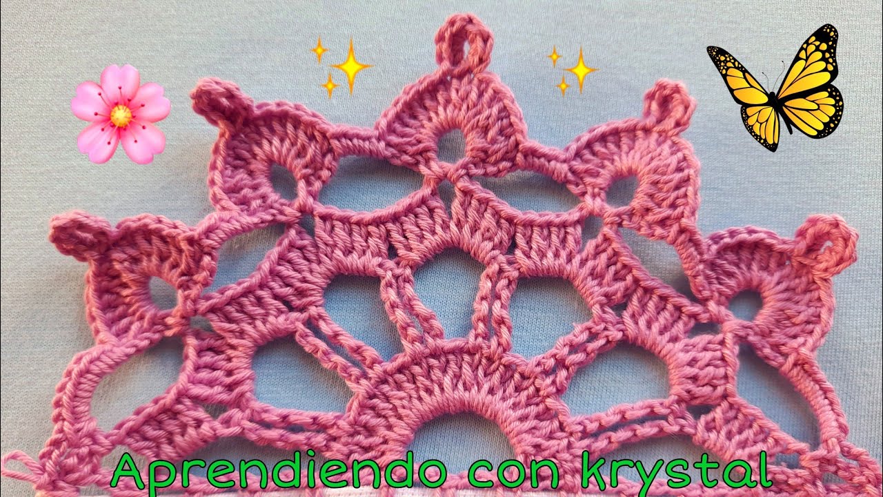 Puntilla #222 una sola vuelta base incluida luce muchísimo es preciosa 💕🌷🌹🌻