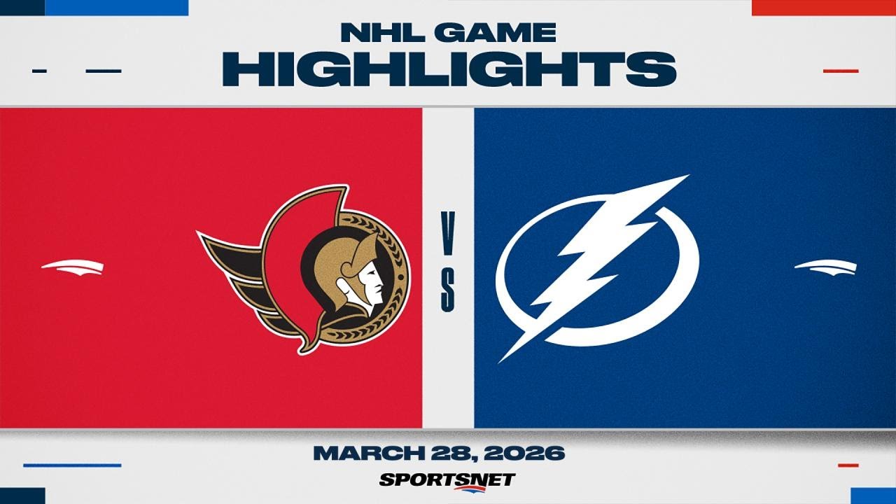 NHL Highlights | Senators vs. Lightning - March 28, 2026