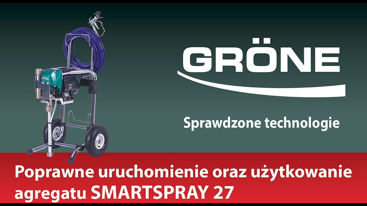 Jak pracować z agregatem malarskim Grone Smart Spray 27