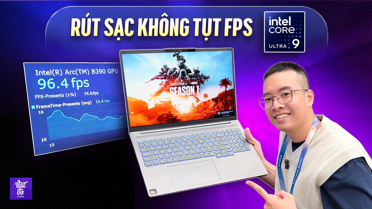 Test Game Intel Core Ultra X9, Rút Sạc Không Tụt FPS: Cyberpunk 2077, Baldur's Gate