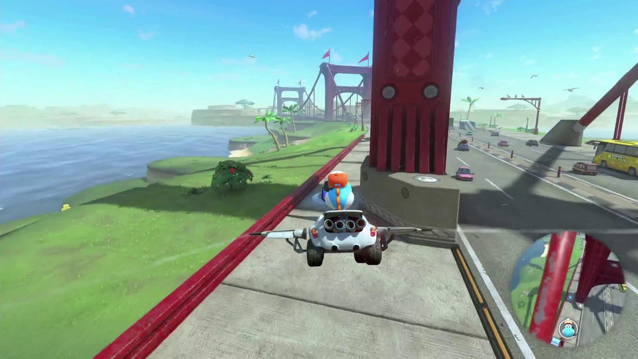 Je joue à Mario kart world!