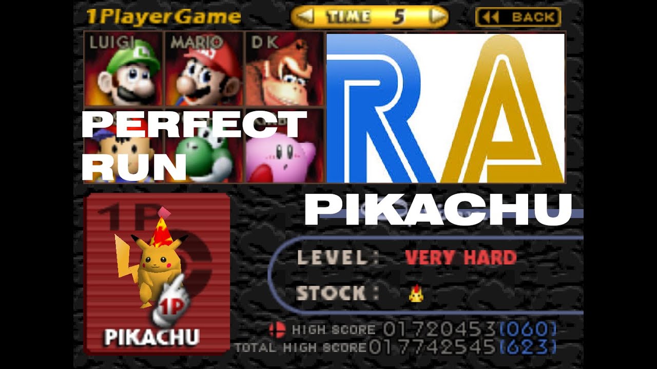 1P Game Highest Score - The Best Pikachu Player