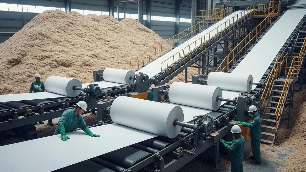 How Agricultural Waste Becomes Paper &ndash; Inside the Sugarcane Bagasse Processing Plant