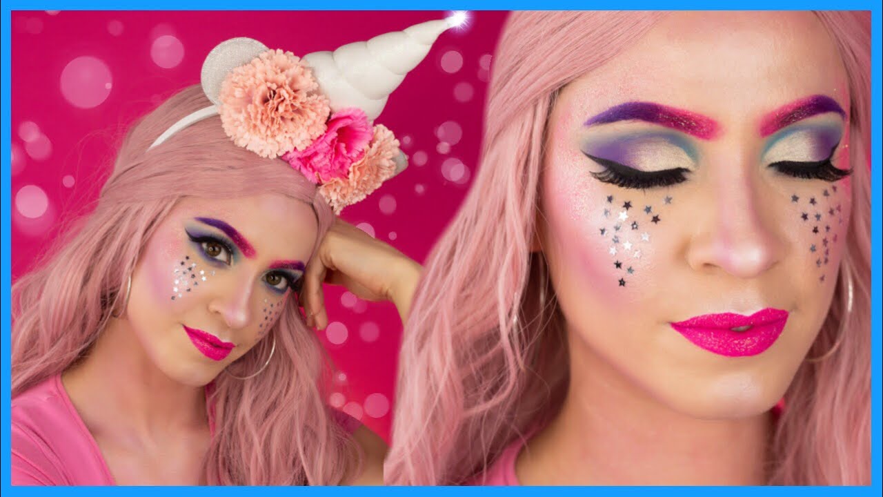 MAQUILLAJE DE UNICORNIO PARA HALLOWEEN | Paso a Paso FÁCIL | NatyGloss