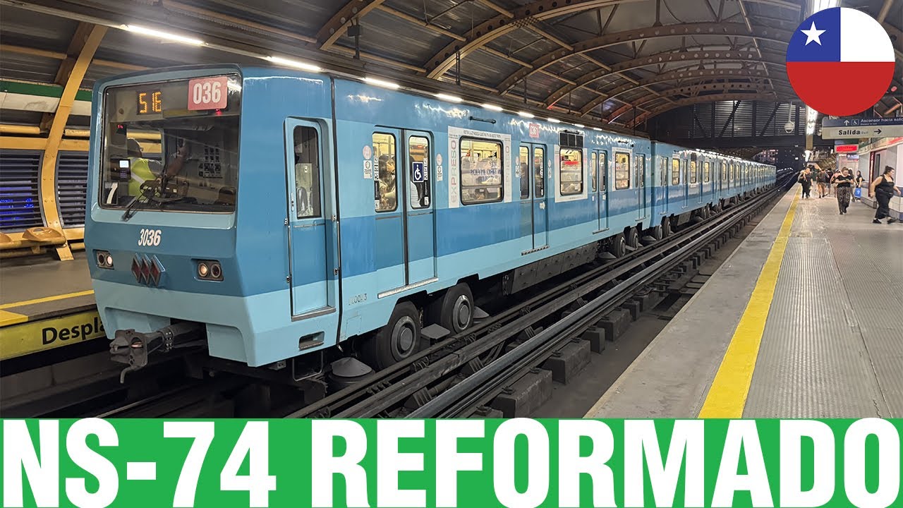 Metro De Santiago | Decimo Octavo Tren NS-74 Reformado 
