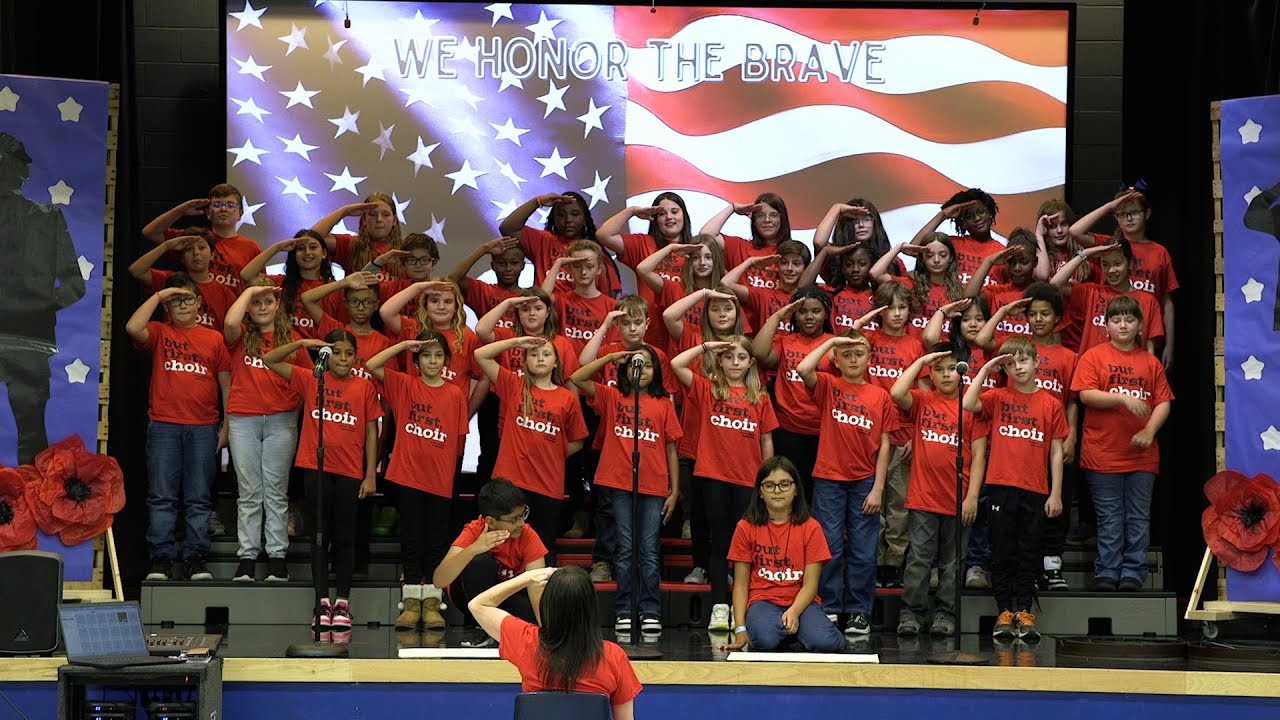 Cedar Ridge Elementary Veterans Day Program - We Honor the Brave