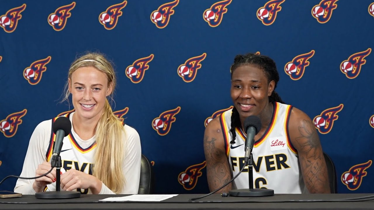 Fever win 3 straight: Cunningham, Howard, White postgame after beating Sun; Caitlin Clark update