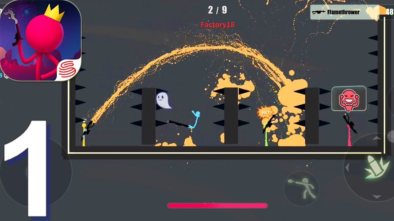 Stick Fight: The Game Mobile - Gameplay Walkthrough Part 1 (Android, iOS Game)